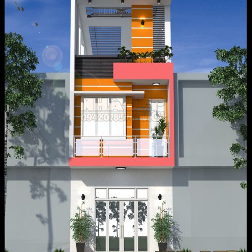 Mẫu nhà phố đẹp kiêm kinh doanh 5x27m với kiến trúc hiện đại bắt mắt tại Thủ Đức,TP.HCM-VNP220517
